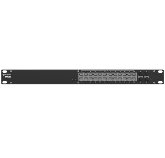 Teltonika SWM282 PoE+ managed switch, 24 PoE+ ports with up to 30W per port, 10/100/1000 Mbps, 4...