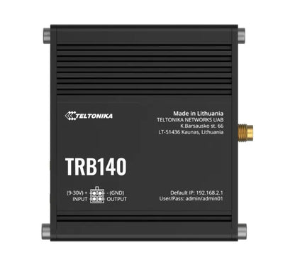 Teltonika TRB140 Industrial Rugged LTE Gateway, 4G/LTE (Cat 4), Compatible with Industrial DNP3...