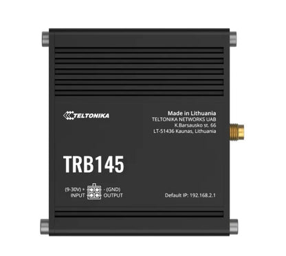 Teltonika TRB145 Industrial Rugged LTE RS485 Gateway, 4G/LTE (Cat 1), Equipped with RS485, Compat...