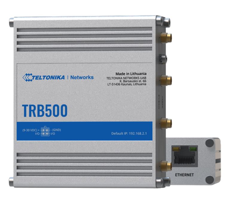 Teltonika TRB500 Industrial 5G Gateway, Ultra-high Cellular Speeds of up to 1 Gbps, Backward Comp...