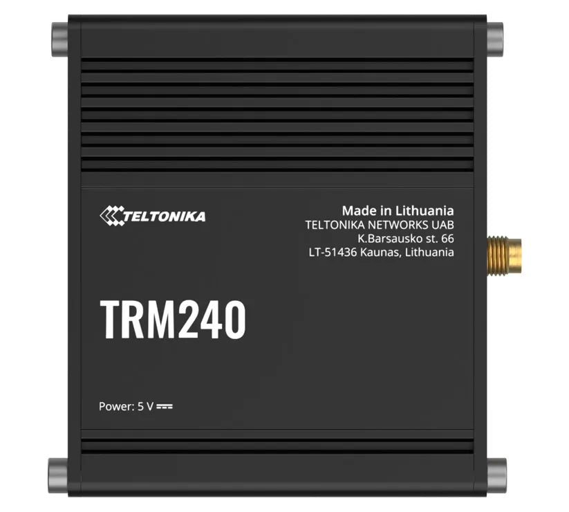 Teltonika TRM240 Industrial Cellular Modem, 4G/LTE (Cat 1), USB LTE Cat 1 Modem with a Rugged Hou...