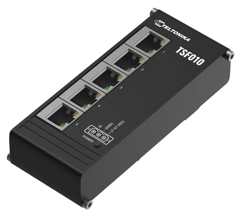 Teltonika TSF010 Flat Ethernet Switch, 3-Pin Power Input, Flat and Compact Design, Plug-and-Play,... - Image 3