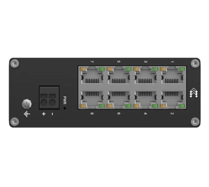 Teltonika TSW030 8-PORT ETHERNET SWITCH, 2-PIN Power Input, 10/100 Mbps, Integrated DIN Rail (Plu... - Image 4