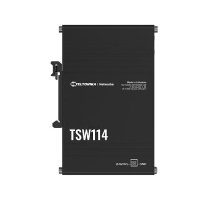 Teltonika TSW114 Gigabit DIN Rail Ethernet Switch,Easy Mounting, 5x Gigabit Ethernet Ports with s...