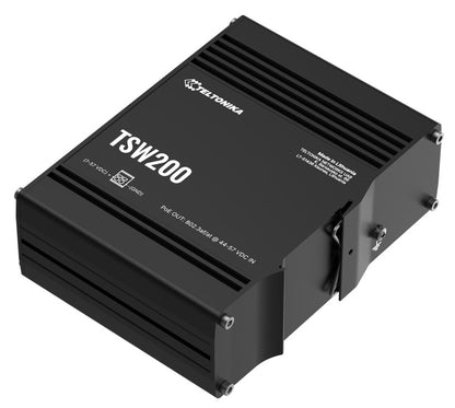 Teltonika TSW200 Industrial PoE+ Ethernet Switch, 2x SFP Ports, 8x PoE+ Ports with speeds up to 1... - Image 2