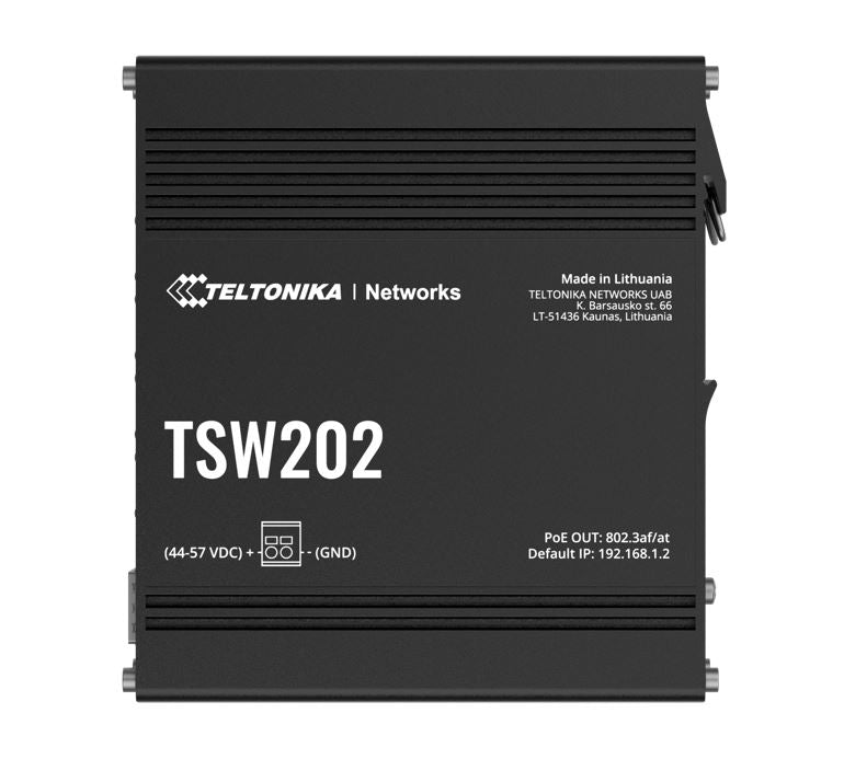 Teltonika TSW202 Managed PoE+ Ethernet Switch, Supports Profinet, 2 SFP Ports, 8 Gigabit Ethernet... - Image 2