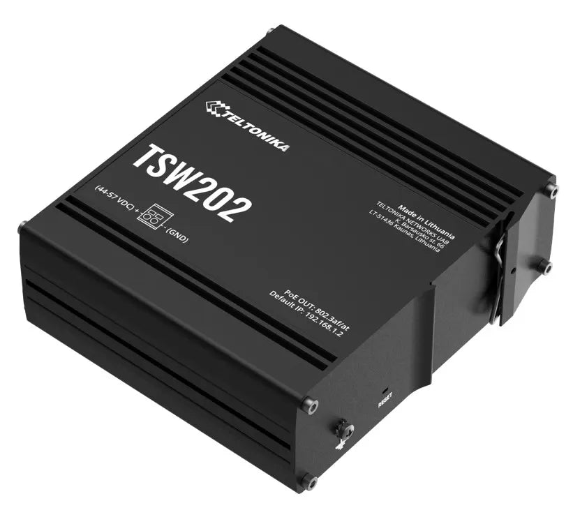 Teltonika TSW202 Managed PoE+ Ethernet Switch, Supports Profinet, 2 SFP Ports, 8 Gigabit Ethernet... - Image 2