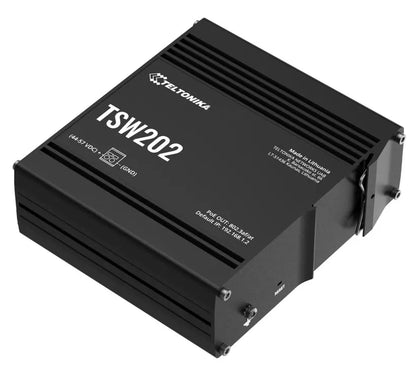 Teltonika TSW202 Managed PoE+ Ethernet Switch, Supports Profinet, 2 SFP Ports, 8 Gigabit Ethernet... - Image 2