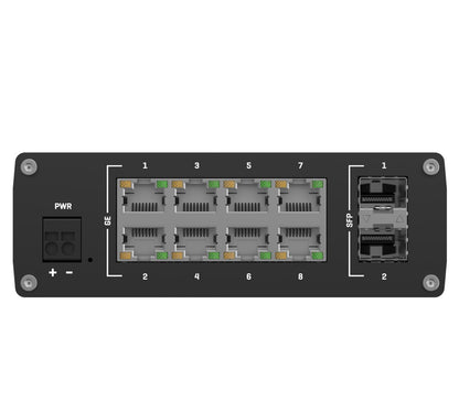 Teltonika TSW210 Industrial Ethernet Switch, 2x SFP Ports, 8x Gigabit Ethernet Ports with speeds... - Image 4