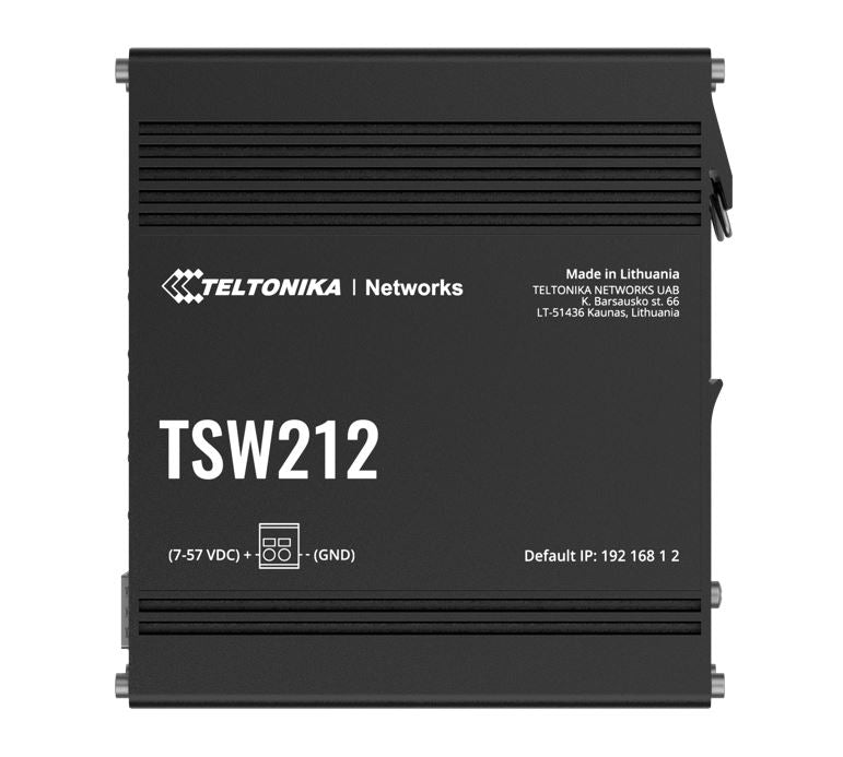 Teltonika TSW212 Managed Ethernet Switch, L2 with additional L3 Features, Supports Profinet, 8 x... - Image 2
