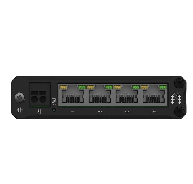 Teltonika TSW304 DIN Rail Ethernet Switch, 4x Gigabit Ethernet with speeds of up to 1000 Mbpsl, Wide Range of Voltages, PSU excluded