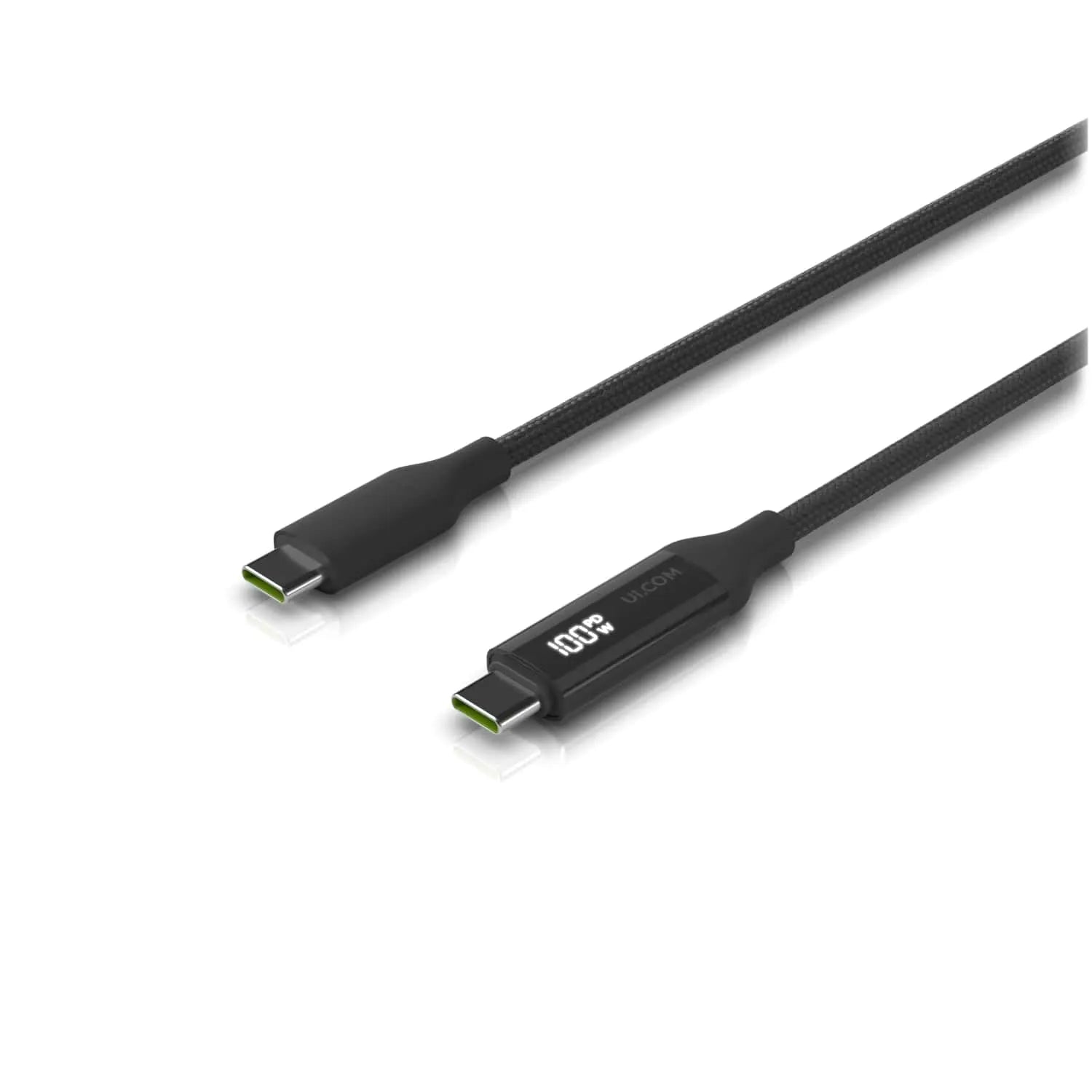 Ubiquiti USB-C Cable with Charge Display,Length 1M, Black, Braided Power  Data Cable With A Doubl... - Image 3