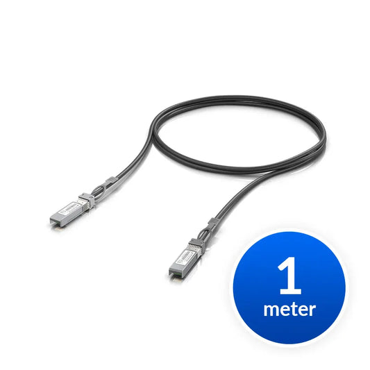 Ubiquiti SFP28 Direct Attach Cable, 25Gbps DAC Cable, 25Gbps Throughput Rate, 1m Length - Network...