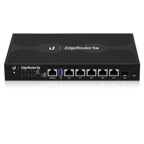 Ubiquiti EdgeRouter 6 - 5-Port Gigabit Router, 1 SFP Ports- 24v Passive PoE Out (All Ports) - 1GH...