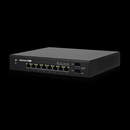 Ubiquiti EdgeSwitch 8, 8-Port Managed PoE+ Gigabit Switch, 2 SFP, 150W, Supports PoE+ and 24v Pas...