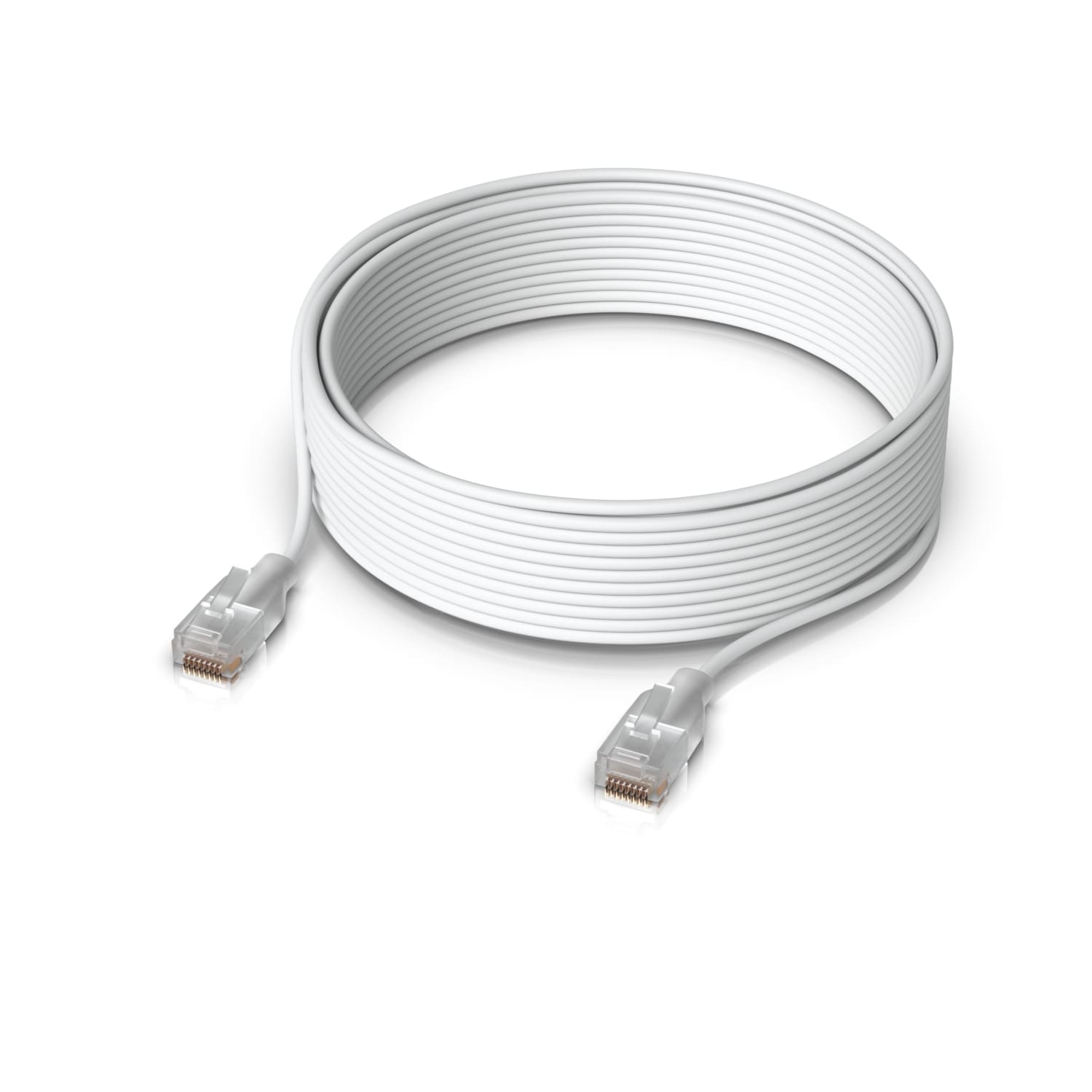 Ubiquiti UniFi Etherlighting Patch Cable, Length 15m, White, Nano-Thin Patch Cable With 10 GbE Su...