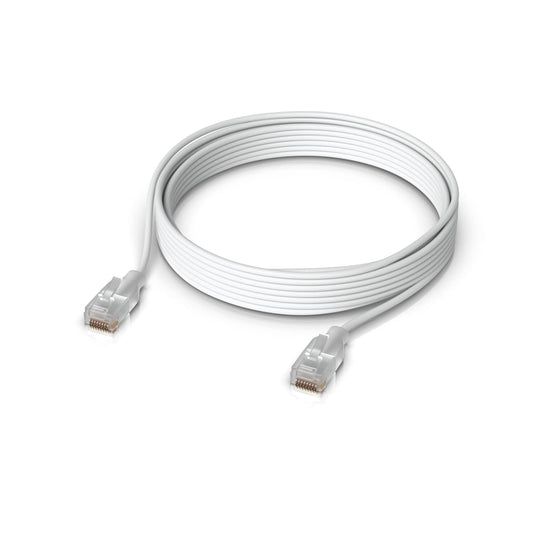 Ubiquiti UniFi Etherlighting Patch Cable, Length 8M, White, Nano-thin patch cable with 10 GbE sup...