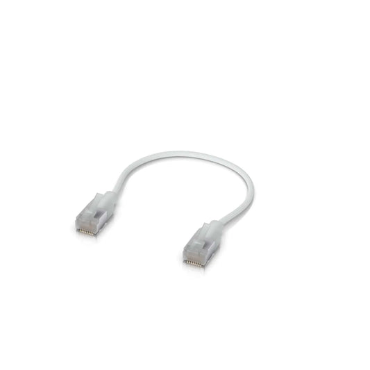 Ubiquiti UniFi Premium Patch Cable,0.15M, Single-Pack, White, Ultra-Thin Braided Patch Cable, Des...