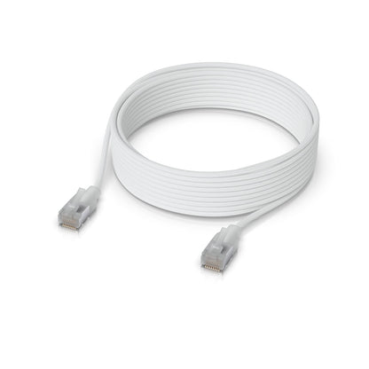 Ubiquiti UniFi Premium Patch Cable, 12M, White, Ultra-thin Braided Patch Cable, Designed And Opti...