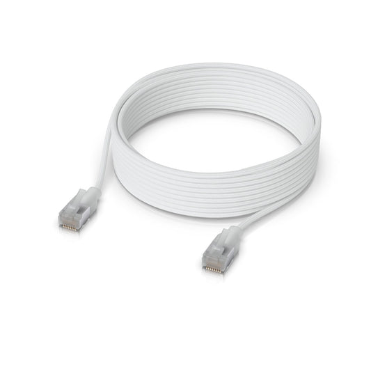 Ubiquiti UniFi Premium Patch Cable, 12M, White, Ultra-thin Braided Patch Cable, Designed And Opti...