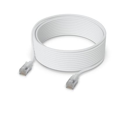 Ubiquiti UniFi Premium Patch Cable, 15M, White, Ultra-thin Braided Patch Cable, Designed And Opti...
