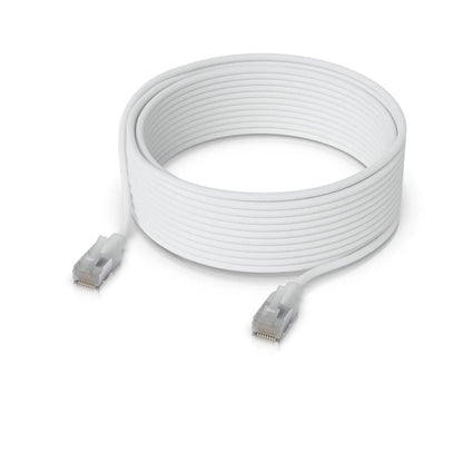 Ubiquiti UniFi Premium Patch Cable, 15M, White, Ultra-thin Braided Patch Cable, Designed And Opti...