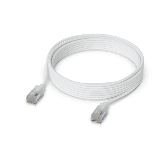 Ubiquiti UniFi Premium Patch Cable, 8M, White, Ultra-thin Braided Patch Cable, Designed And Optim...