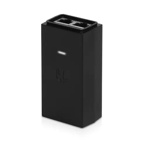 Ubiquiti PoE Adapter, 24VDC, 12W, Gigabit Ethernet, ESD protection  LED, Surge and Clamping Prote...
