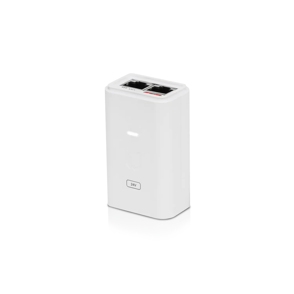 Ubiquiti POE Injector, 24VDC, 24W, Gigabit Ethernet, ESD protection  LED, Surge and Clamping Prot...