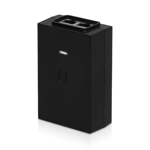 Ubiquiti POE Injector, 48V DC 24W Gigabit Lan, Black, Surge and Clamping Protection, Superceded b...