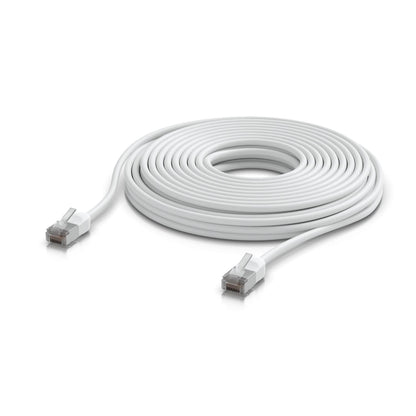 Ubiquiti UniFi Premium Patch Cable Outdoor, 12M, White, Ultra-thin, Rugged, Shielded Patch, Desig...