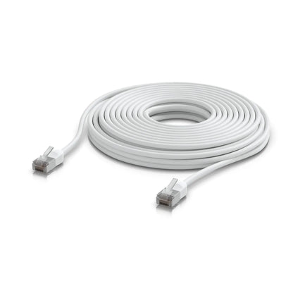 Ubiquiti UniFi Premium Patch Cable Outdoor, 12M, White, Ultra-thin, Rugged, Shielded Patch, Desig...