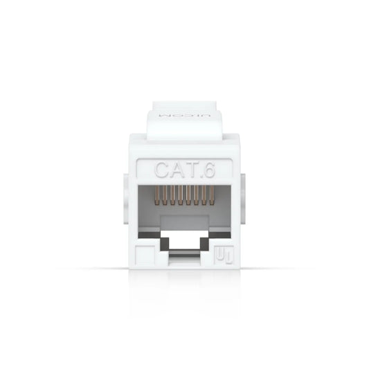 Ubiquiti Cat6 Keystone Coupler, 12-Pack, White, Pass-Through Cat6 Keystone Coupler For Connecting...