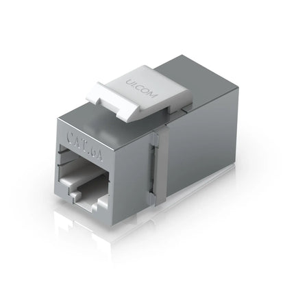 Ubiquiti Pass-through Cat6A Keystone Coupler, 12-Pack, For Connecting Pre-terminated Ethernet Cab...