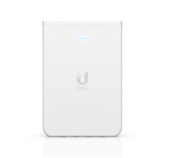 Ubiquiti UniFi Wi-Fi 6 In-Wall Wall-mounted Access Point with a Built-in PoE Switch,115 m²  Cover...