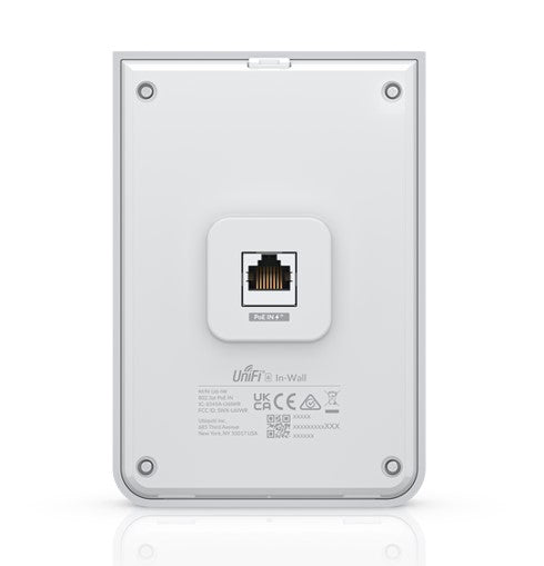 Ubiquiti UniFi Wi-Fi 6 In-Wall Wall-mounted Access Point with a Built-in PoE Switch,115 m²  Cover... - Image 3