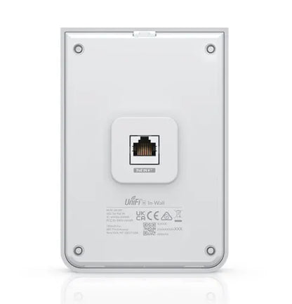 Ubiquiti UniFi Wi-Fi 6 In-Wall Wall-mounted Access Point with a Built-in PoE Switch,115 m²  Cover... - Image 3