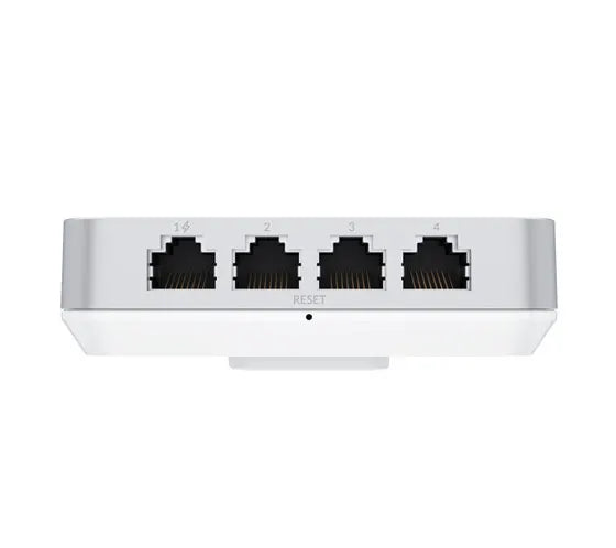Ubiquiti UniFi Wi-Fi 6 In-Wall Wall-mounted Access Point with a Built-in PoE Switch,115 m²  Cover... - Image 4