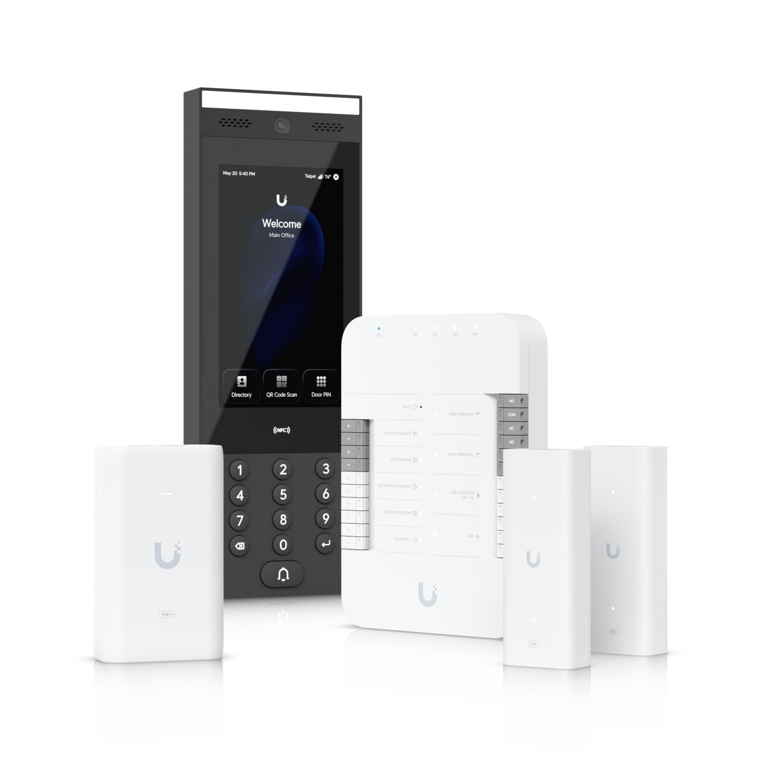Ubiquiti G3 Gate Starter Kit, Come With 1x Gate Hub, 1x G3 Intercom, 1x PoE++ adapter, 2x 2-wire...