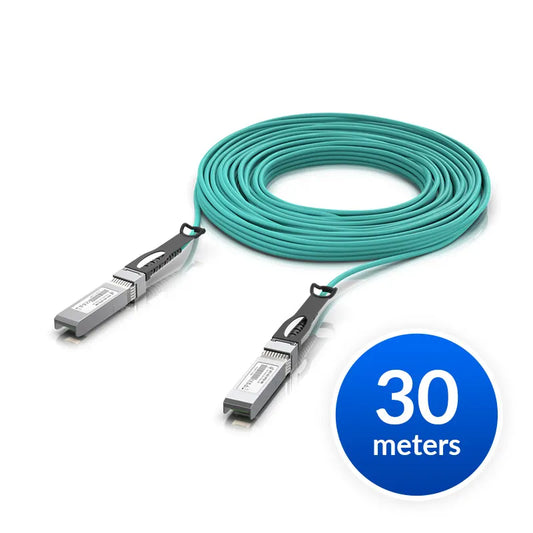 Ubiquiti 10 Gbps Long-Range DAC, 30m Length, Long-range SFP+ Direct Attach Cable w 10 Gbps Maximu...