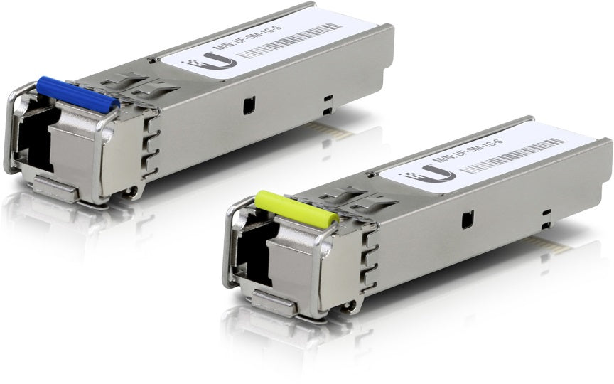 Ubiquiti UFiber1 Gbps Bidirectional Single-Mode SFP Module, 2-Pack, Up 3km Distance, Simplex LC C...
