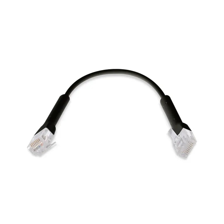 Ubiquiti UniFi Patch Cable Single Unit, 0.1m, Black, Both End Bendable to 90 Degree, RJ45 Etherne... - Image 2