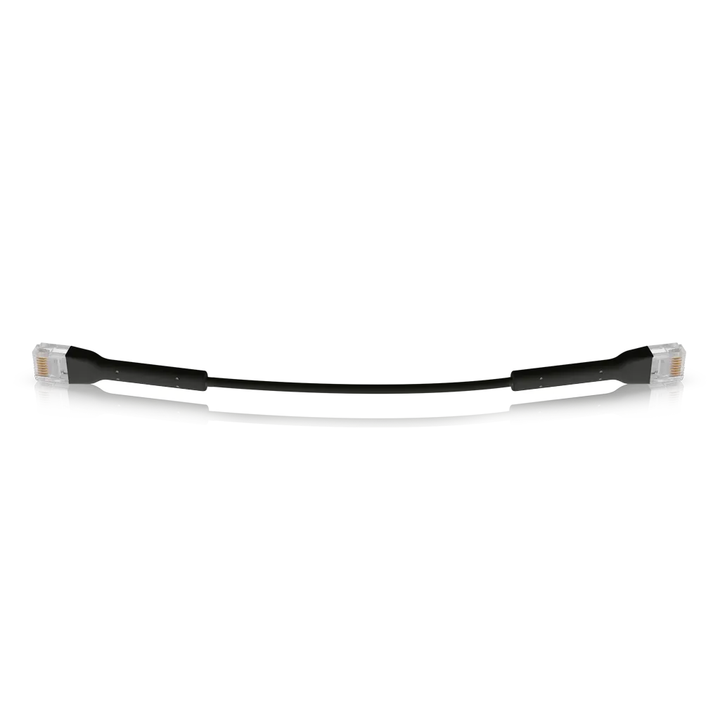 Ubiquiti UniFi Patch Cable Single Unit, 0.1m, Black, Both End Bendable to 90 Degree, RJ45 Etherne... - Image 3