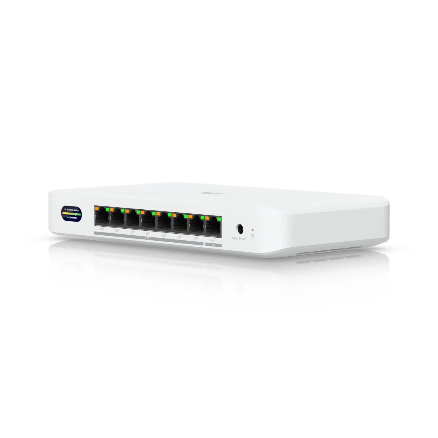 Ubiquiti Device Bridge Switch, Compact PoE+ Switch* (1) 10 GbE Port, (7) 2.5 GbE Ports, 6 GHz, Wi...
