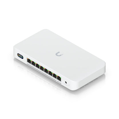 Ubiquiti Device Bridge Switch, Compact PoE+ Switch* (1) 10 GbE Port, (7) 2.5 GbE Ports, 6 GHz, Wi... - Image 4