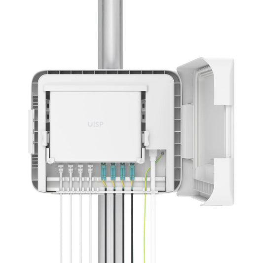 Ubiquiti UISP Box Plus, IPX6-rated Water Resistance, Enclosure for UISP Switch Plus, Pole /Wall-m...
