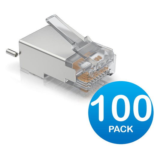 Ubiquiti UISP Surge Protection Connector SHD, 100 Pack, Sheilded Cable RJ45 Connector, Replaces T...