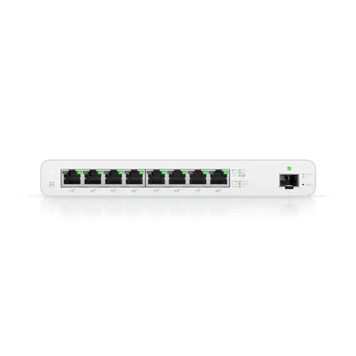 Ubiquiti UISP Router, Cloud Managed 8 GbE Port Router, 27V Passive PoE, 1x 1Gbps SFP, Built in Tr...