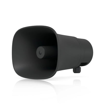 Ubiquiti AI Horn Speaker, Black,All-weather PoE 120 dB Horn Speaker With Advanced AI Alert Functi...