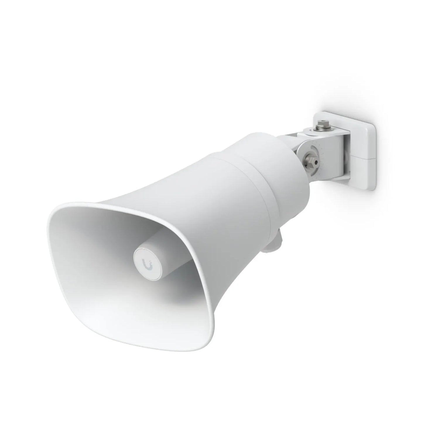 Ubiquiti AI Horn Speaker, White, All-weather PoE 120 dB Horn Speaker With Advanced AI Alert Funct...